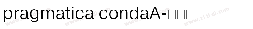 pragmatica condaA字体转换
